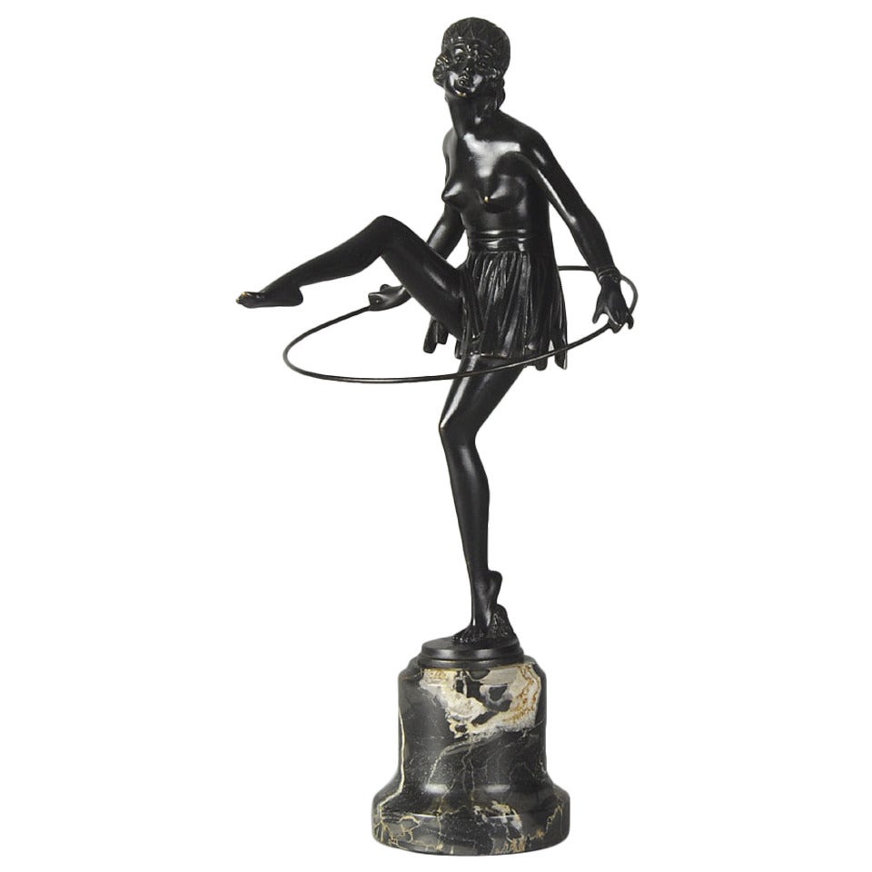 Figure of Dancer with Hoop For Sale