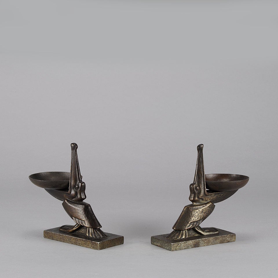 Iron Pelican Bookends