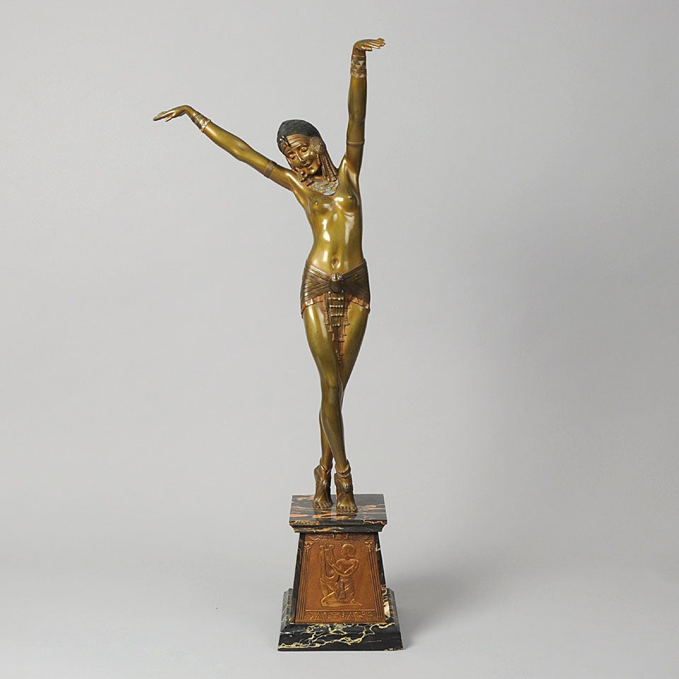 Egyptian Dancer Bronze Figure