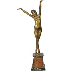 Ägyptische Tänzerin-Bronzefigur