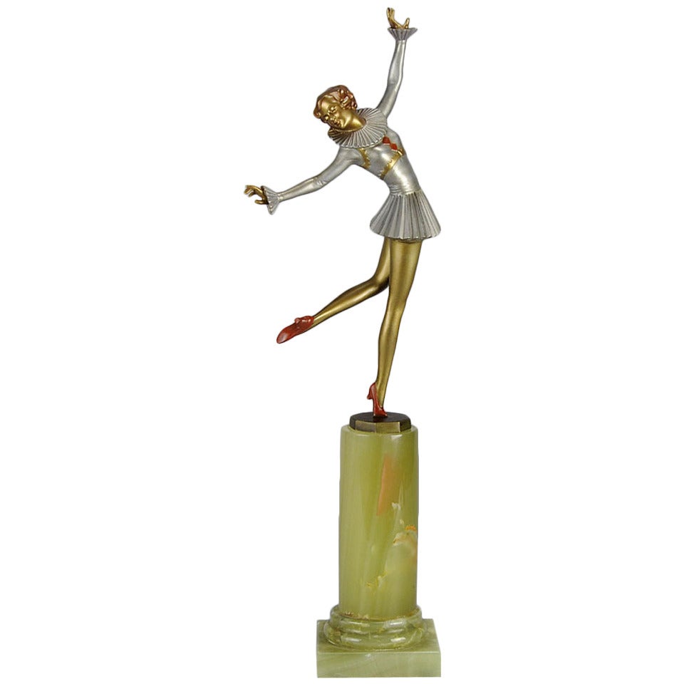 "Red Shoes, " Art Deco Austrian Bronze For Sale