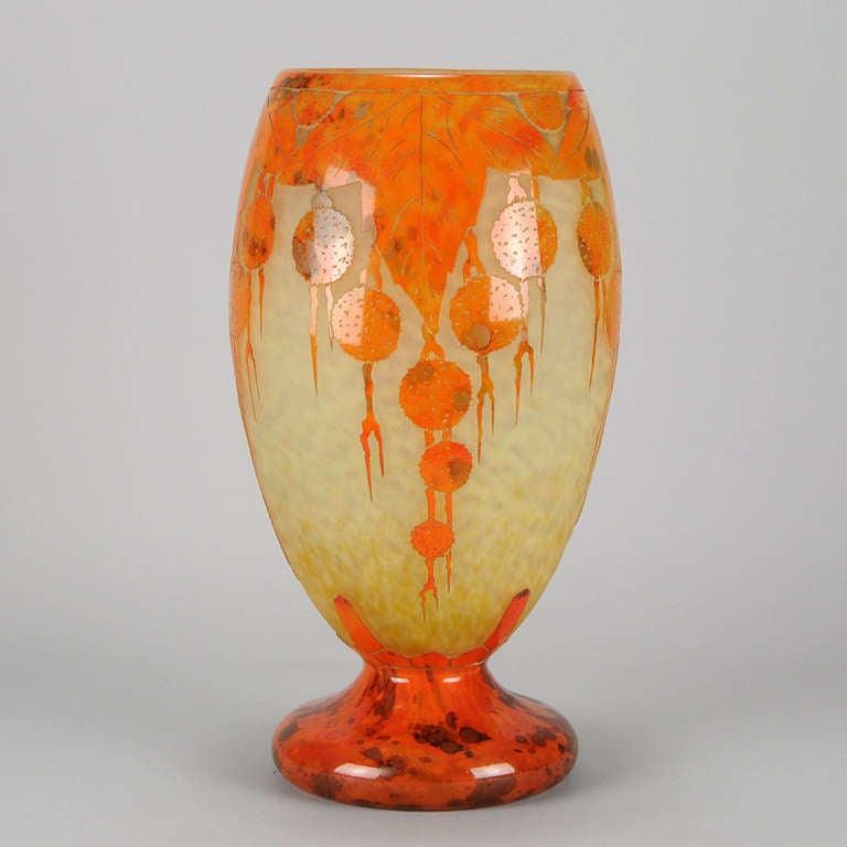 Art Deco Orange Tree Vase