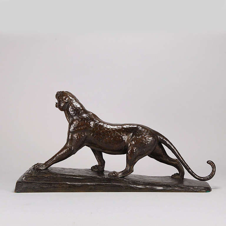 Striding Panther Sculpture In Excellent Condition For Sale In London, GB