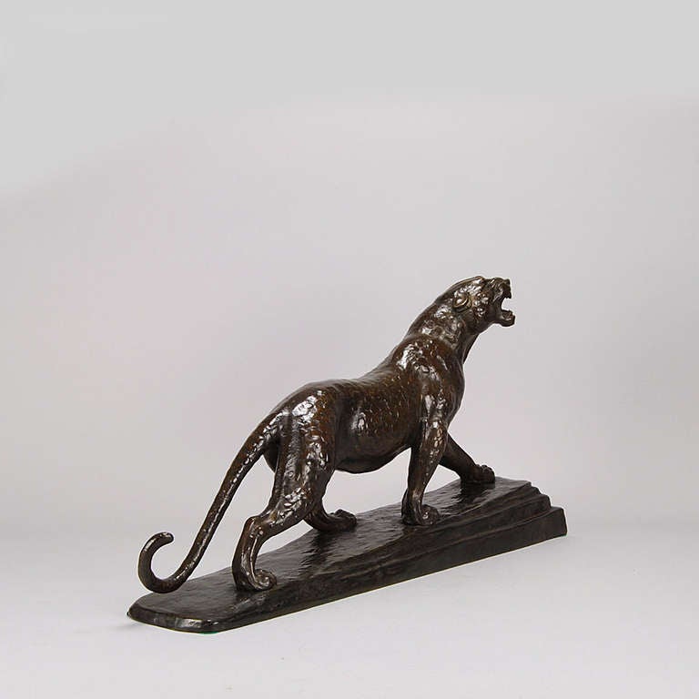 Striding Panther Sculpture For Sale 1