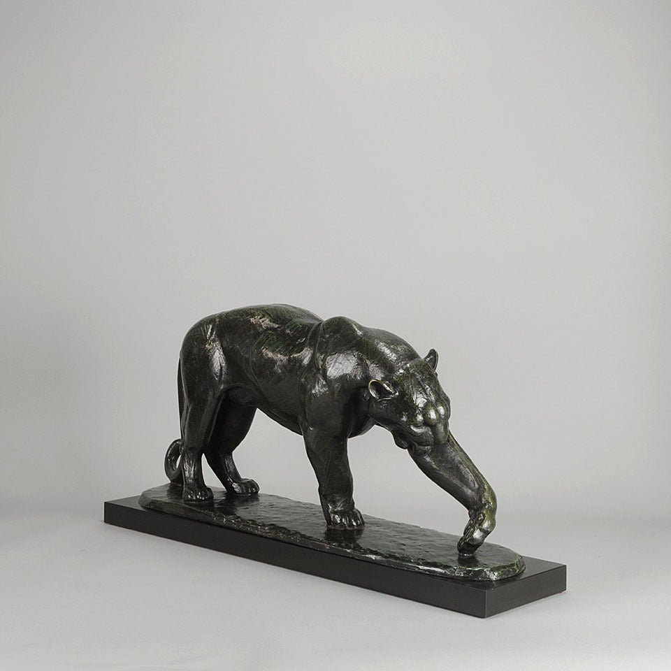 Art Deco Bronze Panther