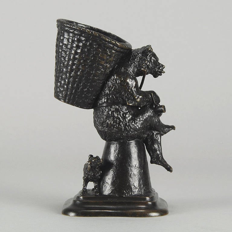 French Bear and Dog Bronze