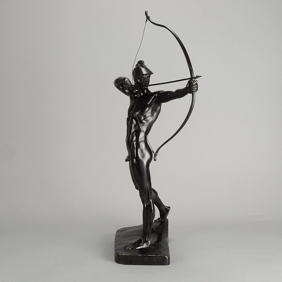 German Bogenschutze Bronze Figure For Sale