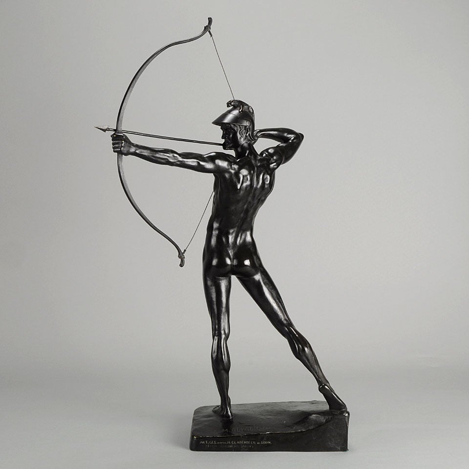 20th Century Bogenschutze Bronze Figure For Sale