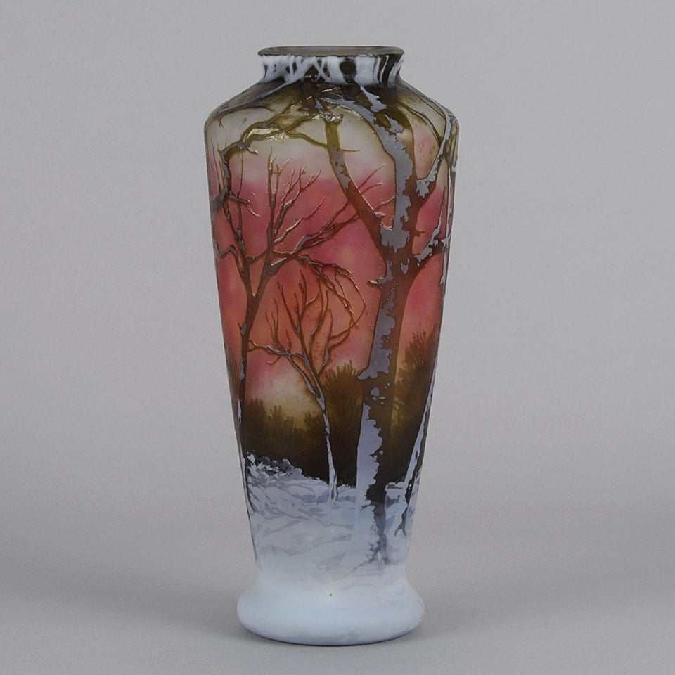 Fire and Ice, Cameo Glass Vase at 1stdibs