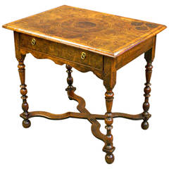 A William and Mary oyster veneered side table