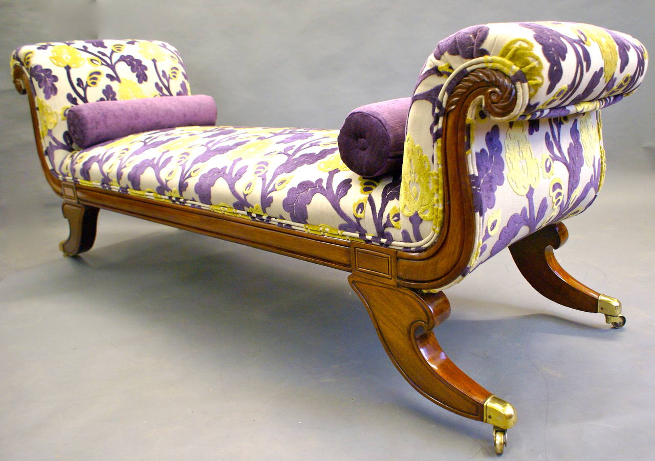 Superb and Rare Double-Sided Chaise Lounge or Window Seat at 1stdibs