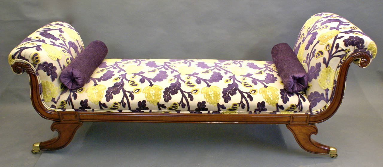 Superb and Rare Double-Sided Chaise Lounge or Window Seat 1