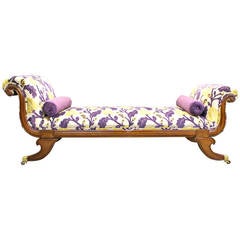 Superb and Rare Double-Sided Chaise Lounge or Window Seat