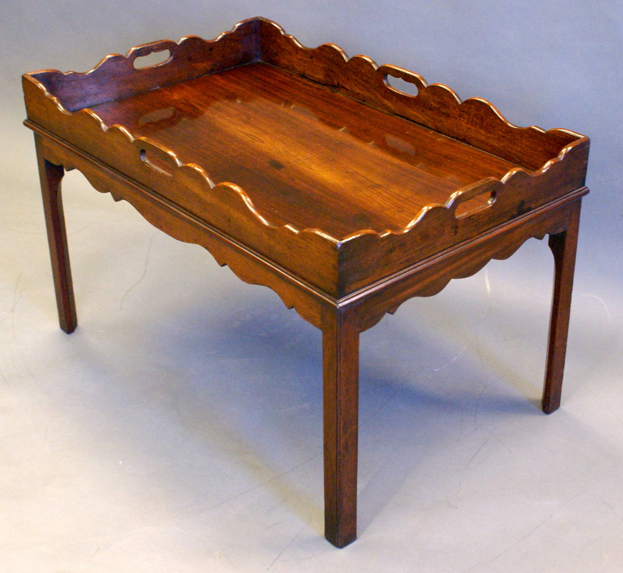 Late-Georgian Cuban Mahogany Butler's Tray In Excellent Condition In Sundridge, GB