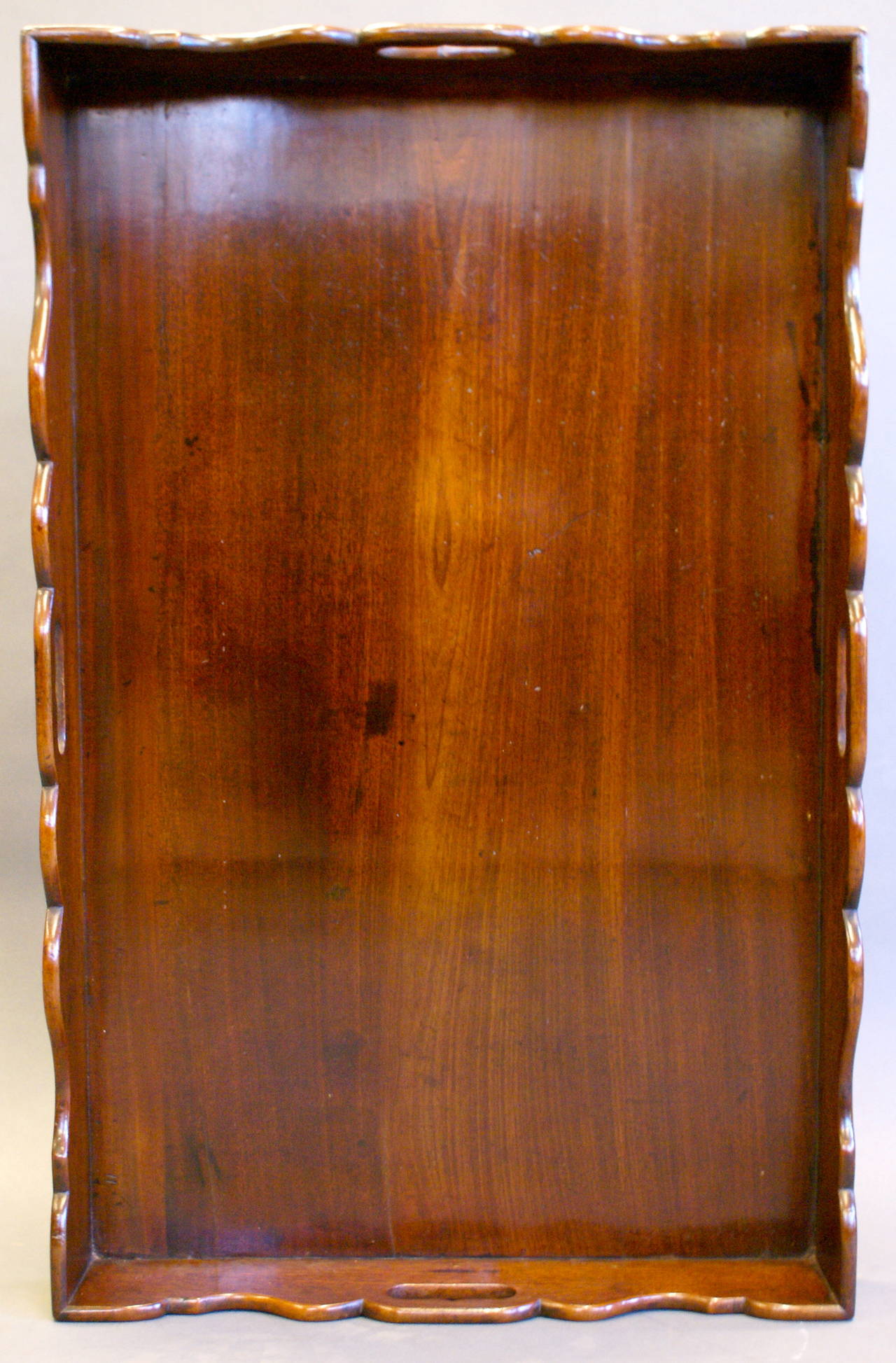 Late-Georgian Cuban Mahogany Butler's Tray 1