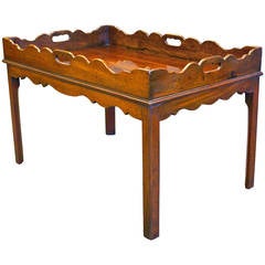 Late-Georgian Cuban Mahogany Butler's Tray