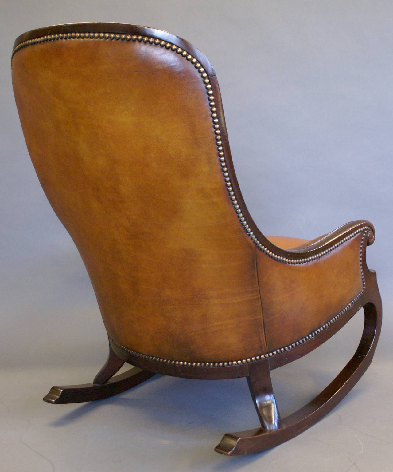 Very Rare Victorian Mahogany Rocking Chair 2