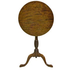 A George III mahogany tripod/wine table.