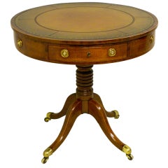 A late Regency Mahogany Drum Table