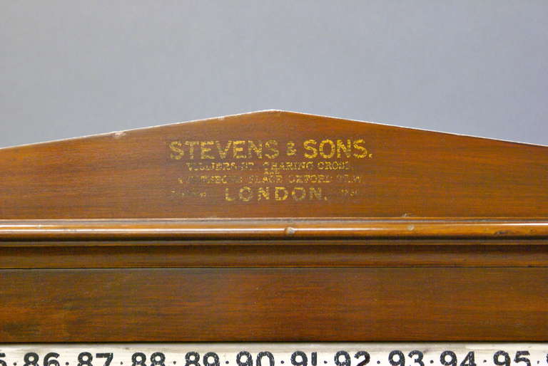 A snooker scoreboard in Mahogany in very original condition For Sale 1