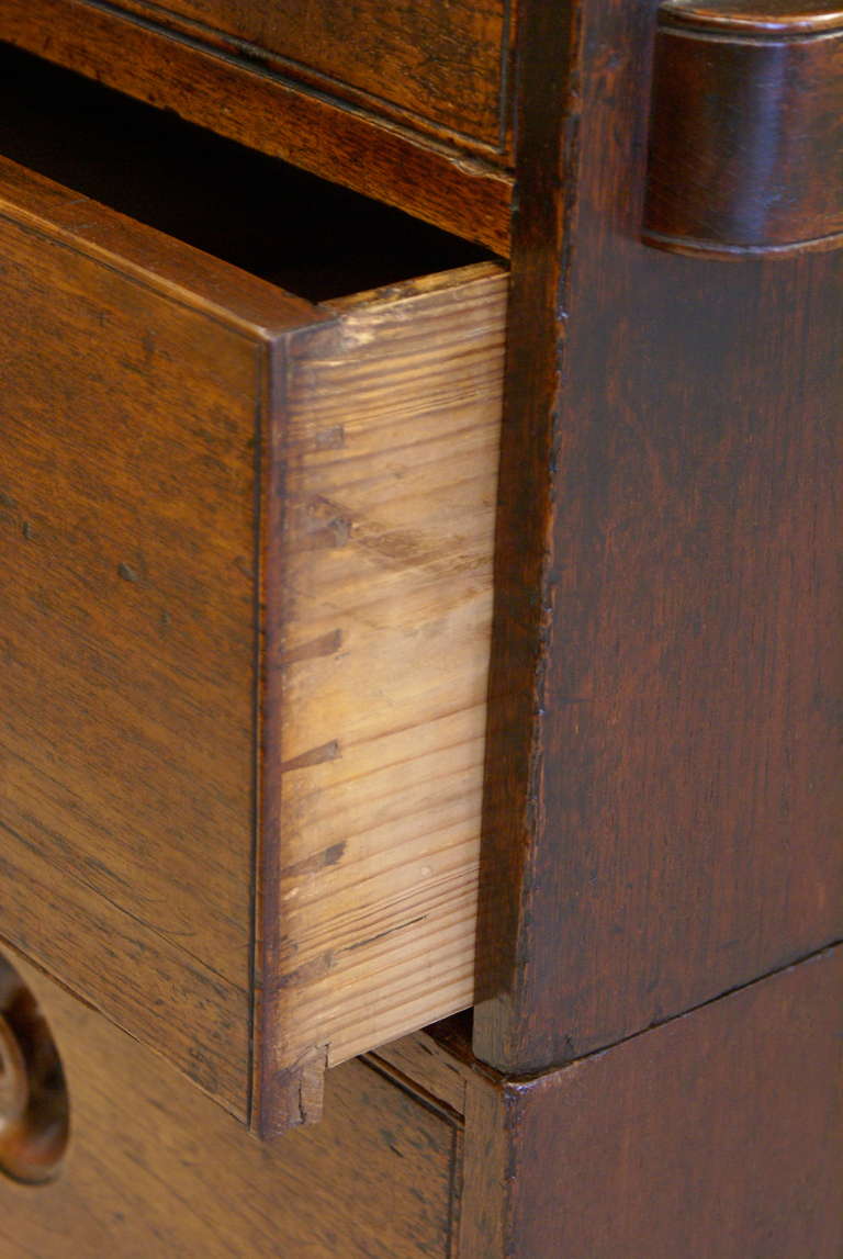 A mid 19th century Teak Military/Campaign chest of drawers 1