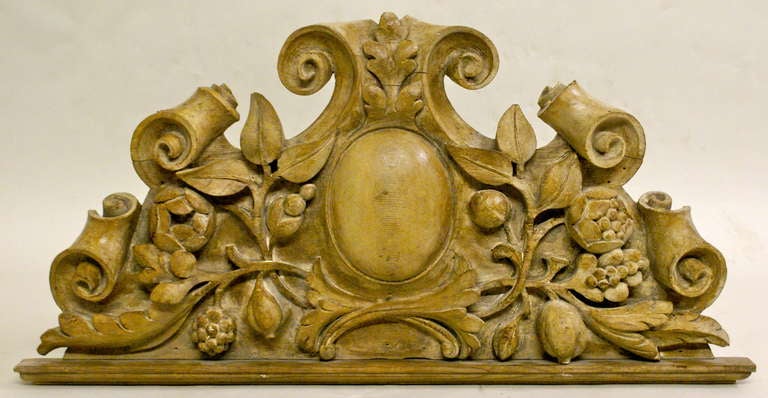 George III A Pair of Late 18th/Early 19th Century Carved Pine Architectural Plaques 