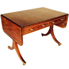 Rare George III 'Partridge Wood' Sofa Table
