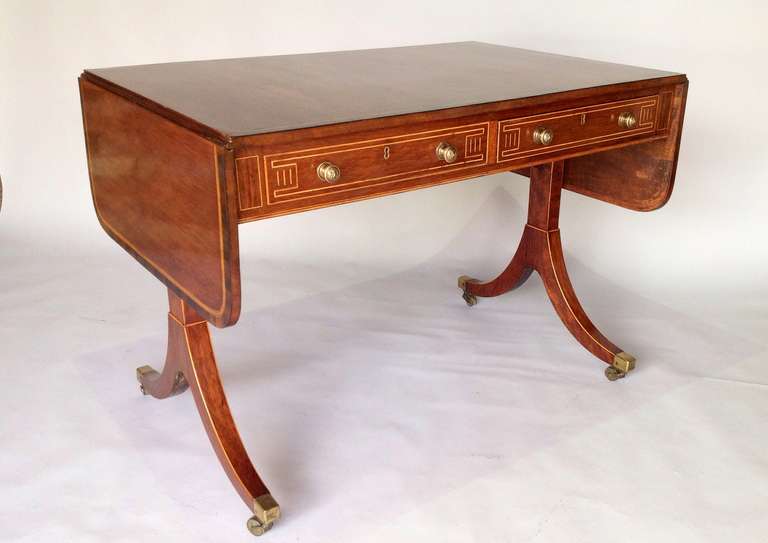 Rare George III 'Partridge Wood' Sofa Table 1