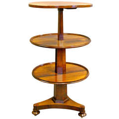 A highly unusual Rosewood metamorphic dumb waiter