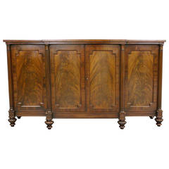 A Regency Period Mahogany Breakfront Cabinet