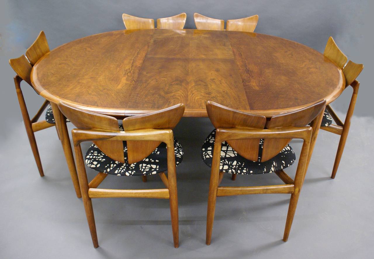 Rare 'Butterfly' Dining suite by Kurt Ostervig for Brande Mobelindustri