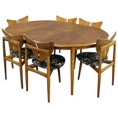 Rare 'Butterfly' Dining suite by Kurt Ostervig for Brande Mobelindustri