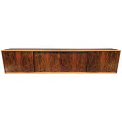 Danish Rosewood 'Floating' Wall-Mounted Sideboard
