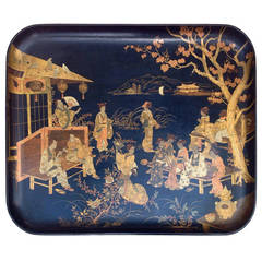 Papier Mâché Export tray probably Japan