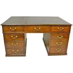 Antique A George III mahogany partners desk