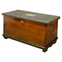 Antique An interesting and decorative seamans chest