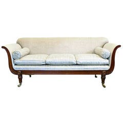 An elegant Late Regency mahogany sofa