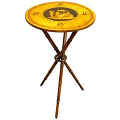 Antique A beautifully inlaid Sorrento ware occasional table