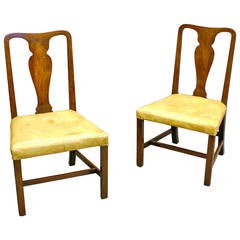 A pair of very original George II side chairs