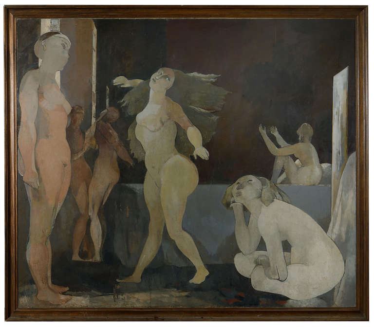 Large Scale Oil Painting, circa 1980s