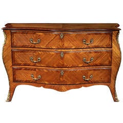 George III Kingwood And Ormolu Mounted Commode 1