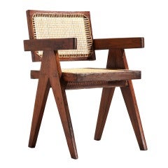 Vintage Conference armchair, 1952-56 by Pierre Jeanneret
