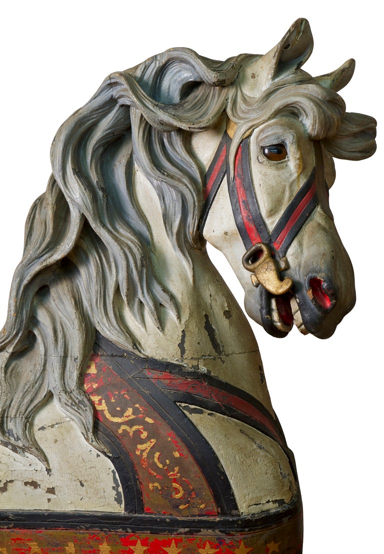 Artisanat Cheval de manège de Gustave Dentzel en vente