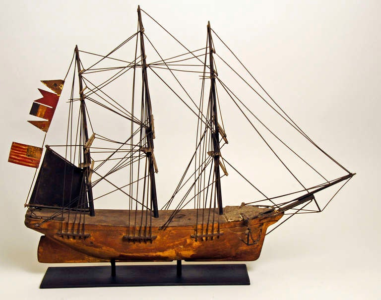 Clipper Ship Weathervane In Excellent Condition For Sale In New Haven, CT