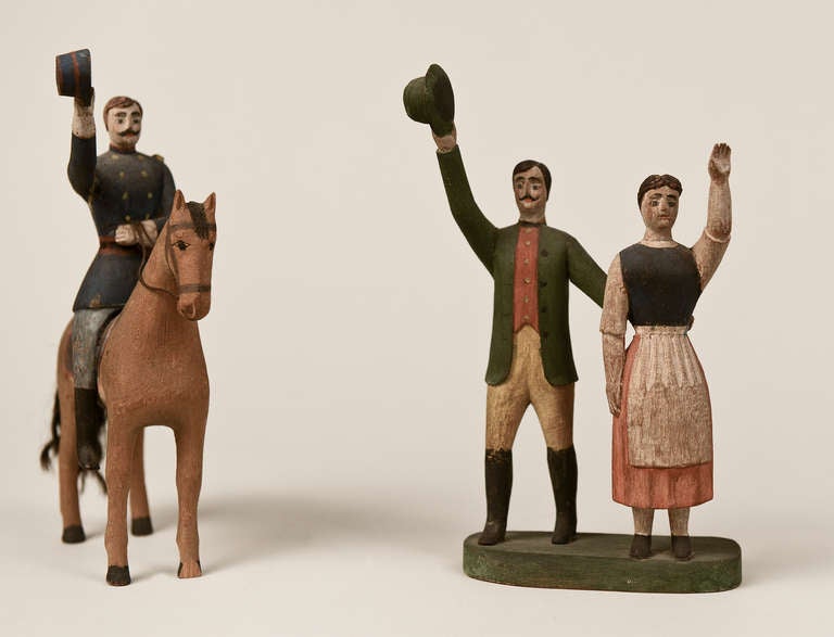 Folk Art Soldier Carvings