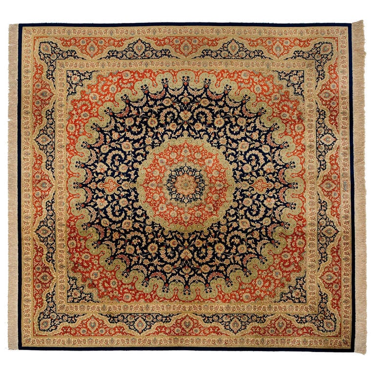 Qom Rug For Sale at 1stdibs