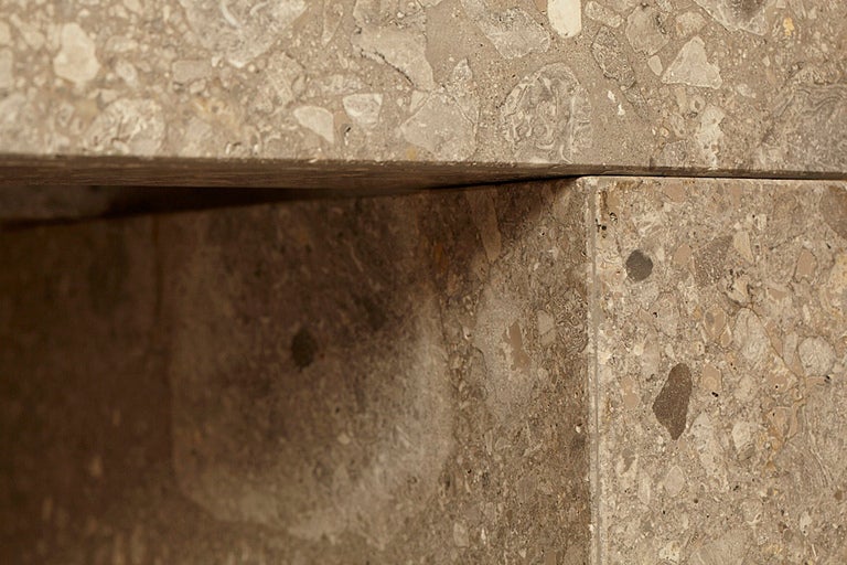 Custom Italian Ceppo Stone Console Table, 2012.