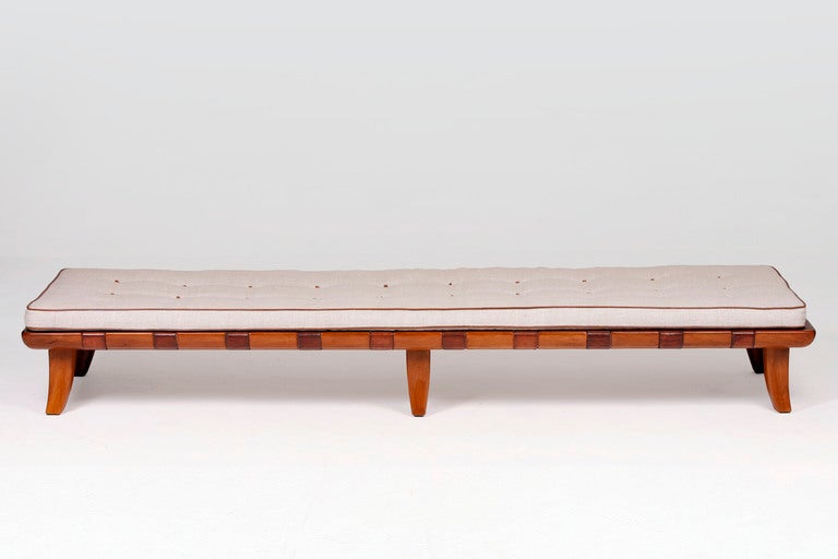 Walnut Daybed Designed by Fritz Reichl, Vienna, 1935.