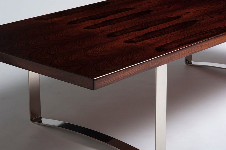 Rosewood Table by Bodil Kjaer, manufactured by C.I.Design, Boston In Excellent Condition For Sale In London, GB
