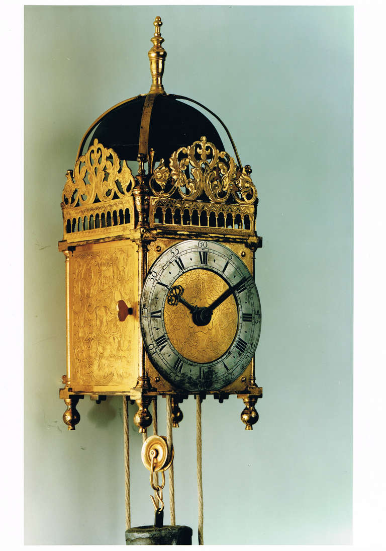 Antique Oriental Lantern Clock For Sale at 1stdibs
